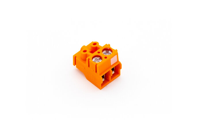 Schraubklemme Top Orange 2-fach